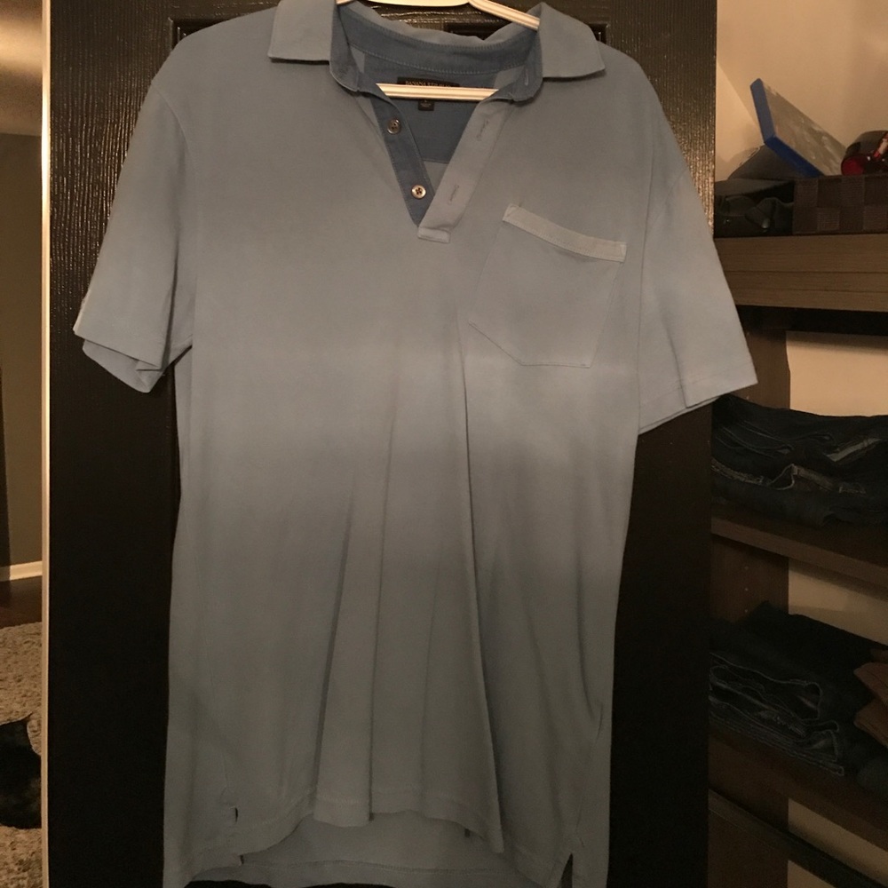 Banana Republic blue polo shirt