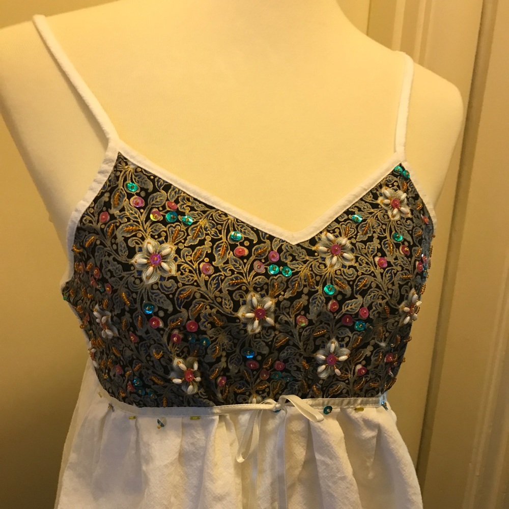 Beaded Top w/Spaghetti Straps! From HONG KONG!