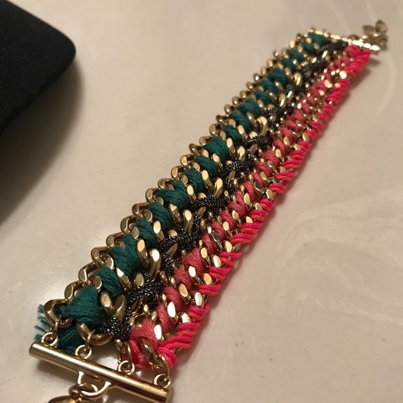 Victoria's Secret Green and Hot Pink Bracelet - Picture 1 of 3