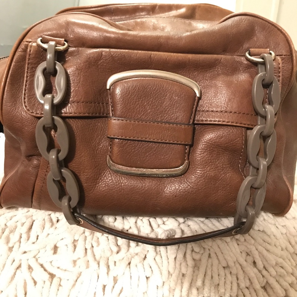 Leather Banana Republic bag. ❤️ Well Loved!