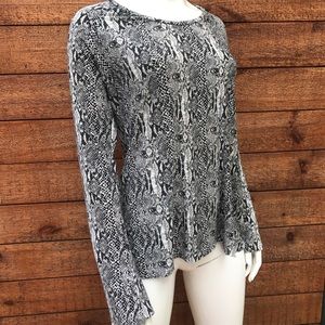 Norma Kamali Reptile Print Tunic XL