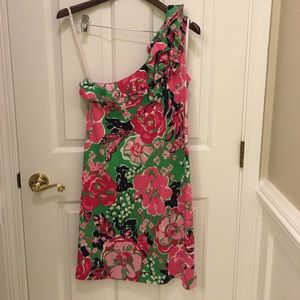 Size medium one shoulder Lilly Pulitzer dress