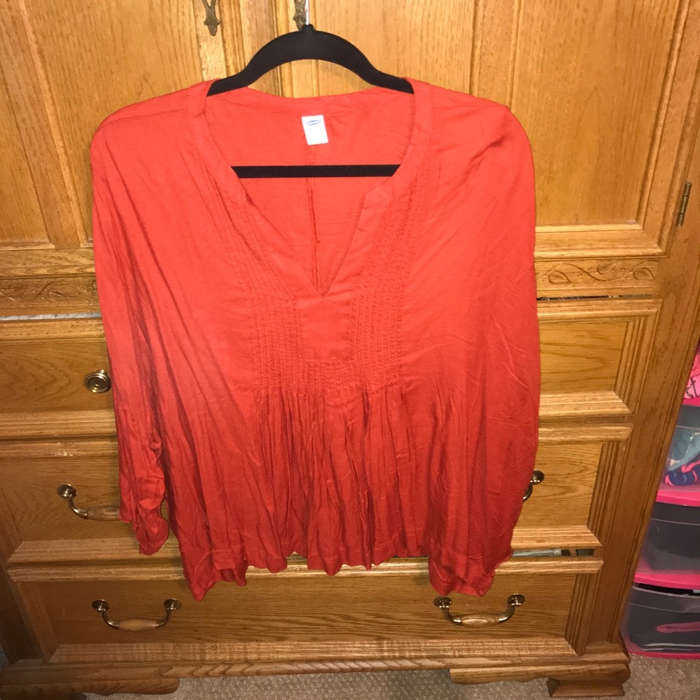 Blood orange blouse size XL
