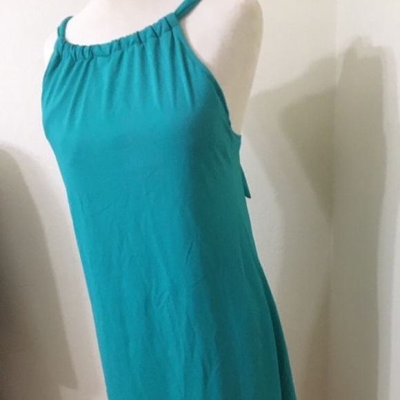 Teal Blue Athleta Kokomo Dress Built in Padded Bra - Picture 2 of 7