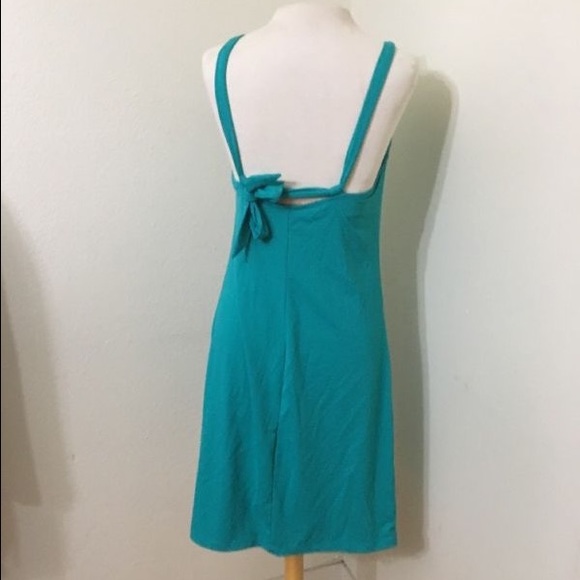 Teal Blue Athleta Kokomo Dress Built in Padded Bra - Picture 4 of 7