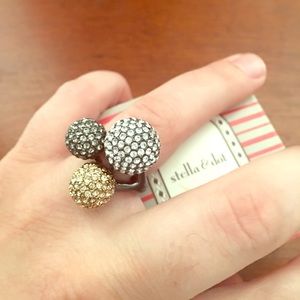 Stella and Dot Soirée Trio Ring-Adjustable