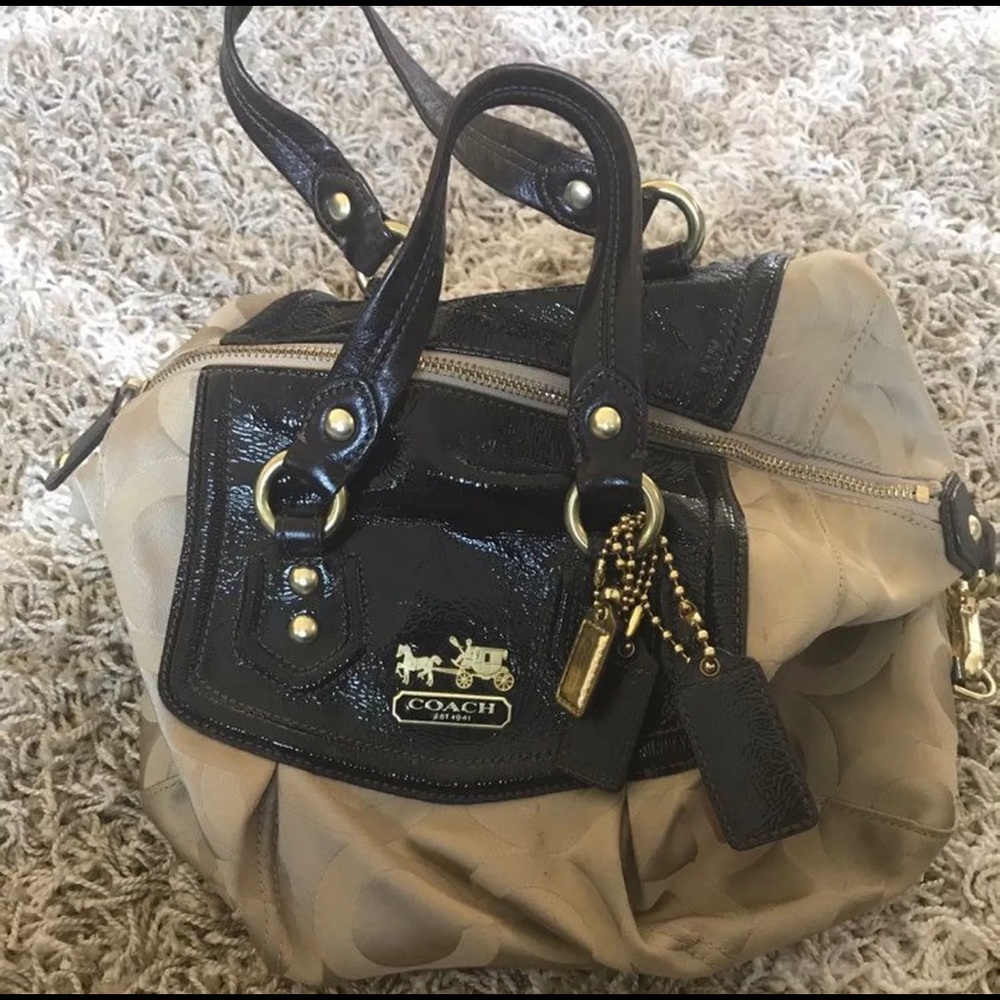 Tan Coach Hobo Bag