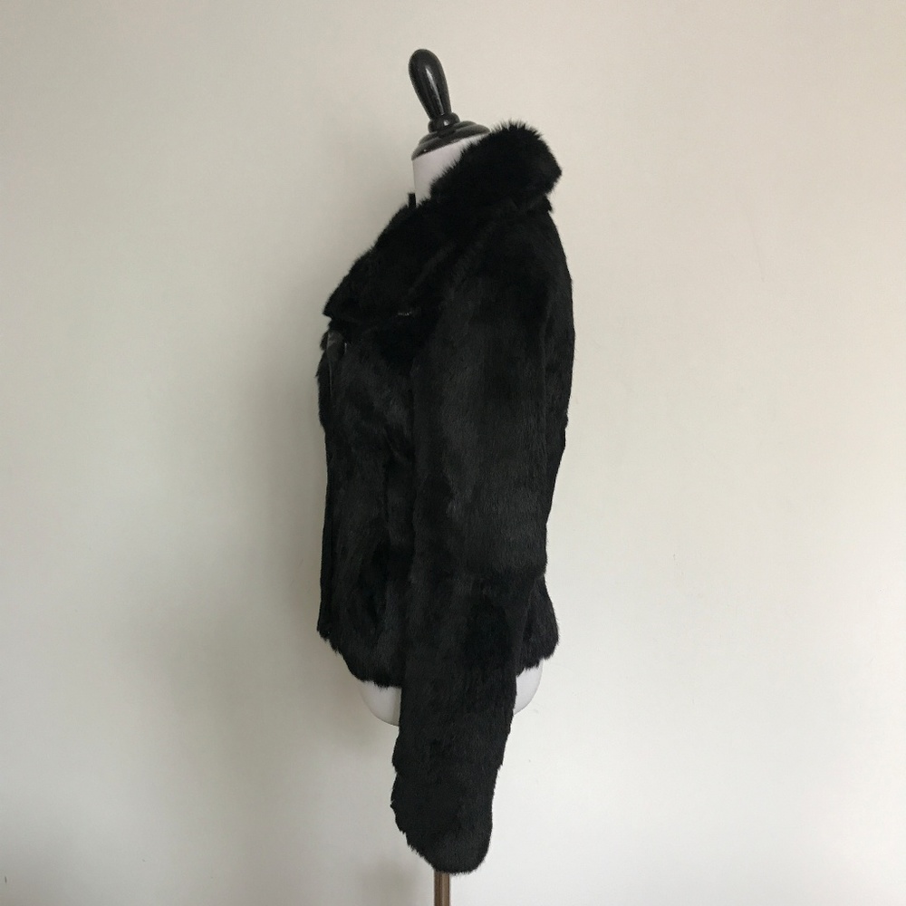 State & Lake Rabbit Fur Jacket Size XS - Picture 2 of 8