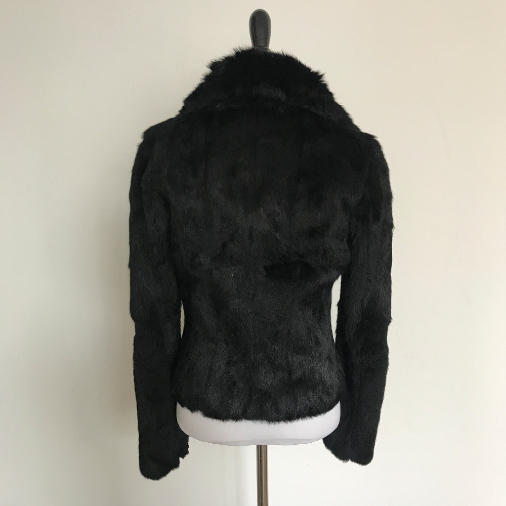 State & Lake Rabbit Fur Jacket Size XS - Picture 3 of 8