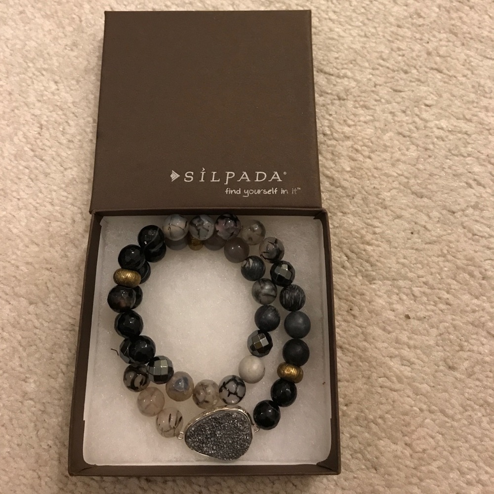 Silpada ode to geode bracelet