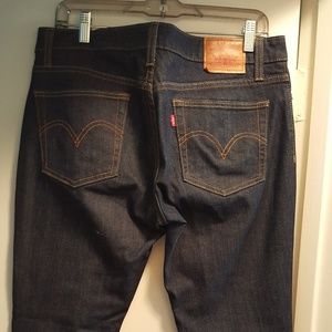 Levis boyfriend skinny dark denim