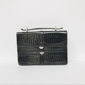 Vintage Embossed Croc Clutch