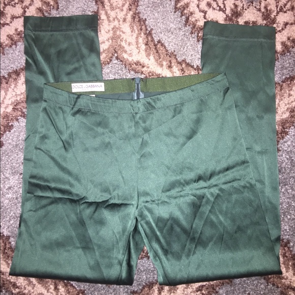 D&G • green leggings/pants - Picture 1 of 8