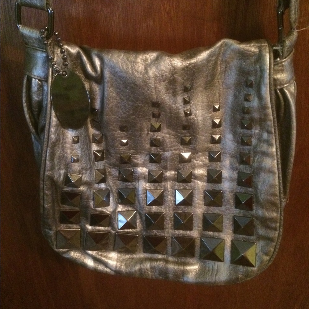 Silver Studded Crossbody