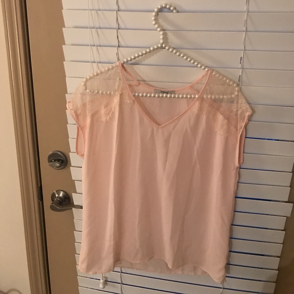 Blush Lace Top