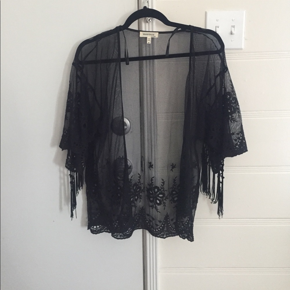 Sheer pace black cover up