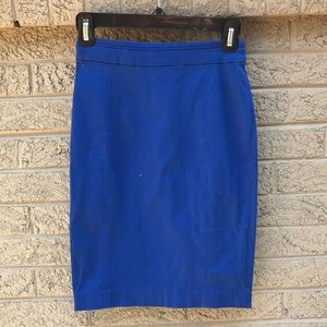 Royal blue pencil skirt