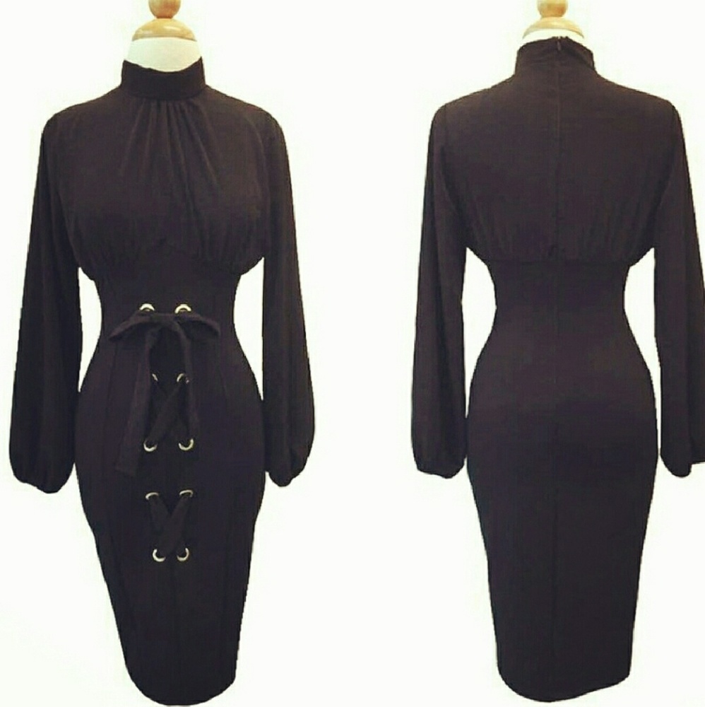 Black Eyelet dress