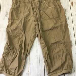 ❤️BOGO BUNDLE❤️ Faded Glory Size 14 Tan Capris