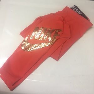 ✨🍊💗Orange-ish pink Nike workout pants💗 🍊✨