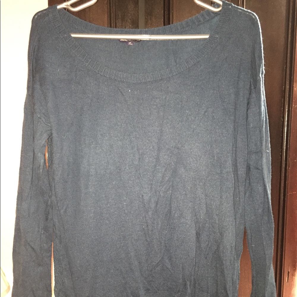 Teal American eagle sweater