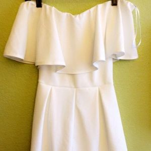 White Off The Shoulder Romper