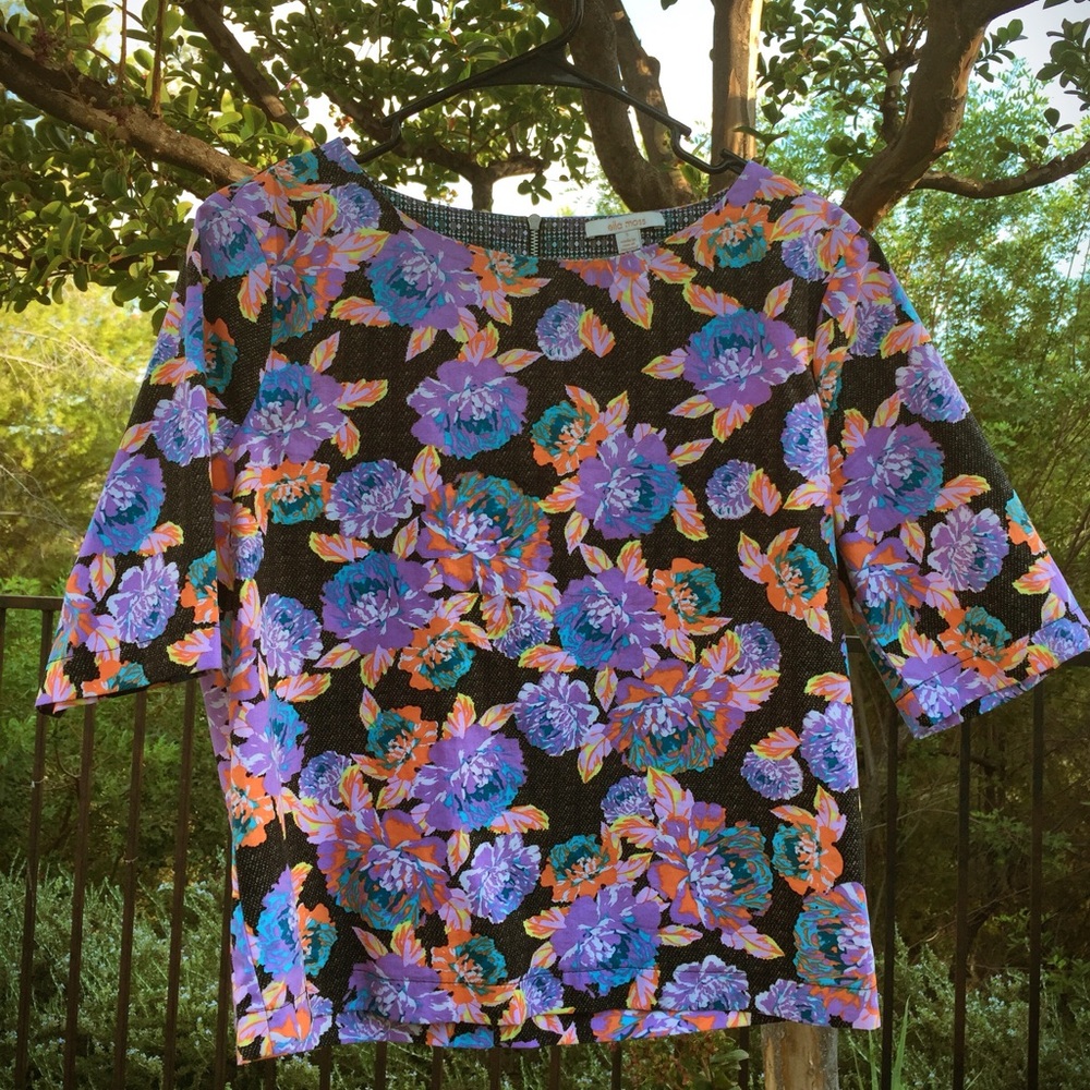 Ella Moss Floral Pattern Blouse