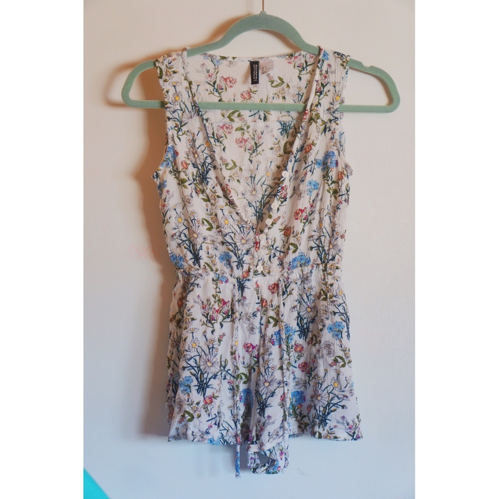 Floral Print Romper