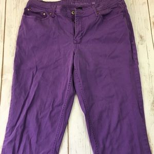 Faded Glory Size 16 Purple Capris