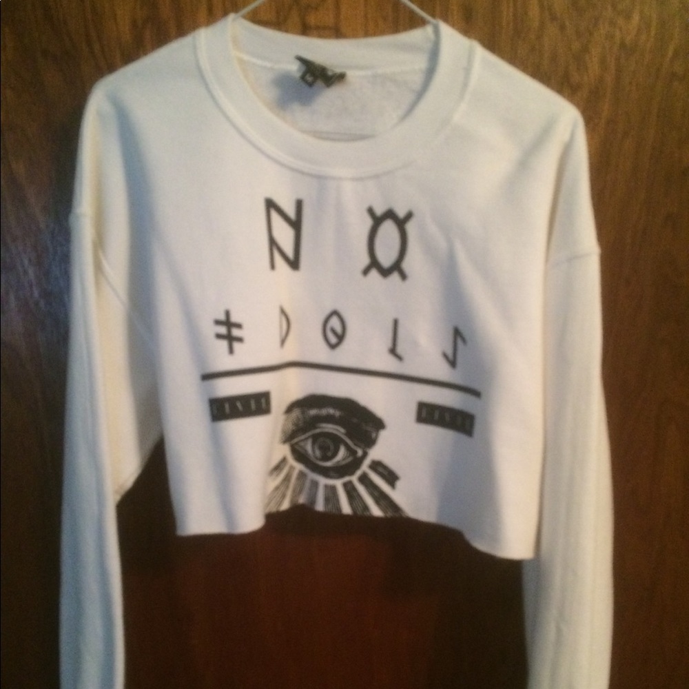 Civil Regime Long Sleeve Fleece Crop Top