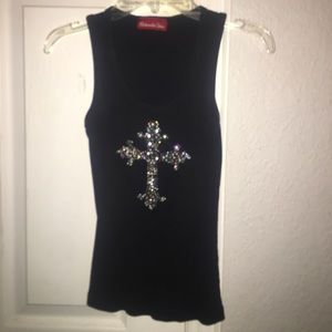 Tank top with cross