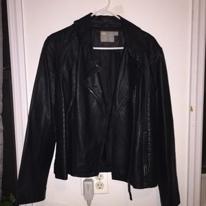 Faux Leather Jacket