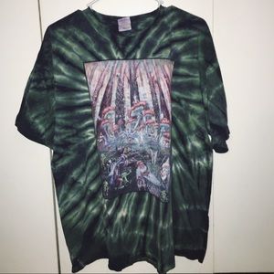 Tie dye mushroom t-shirt