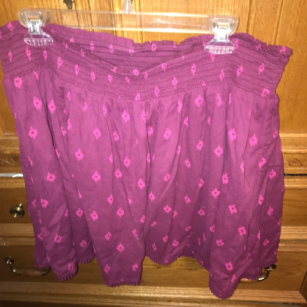Magenta purple flower skirt size XL