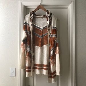 Fringe Boho Open Sweater Fall Cardigan