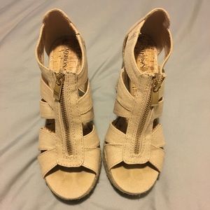 Merona Nude Wedges, size 7.5