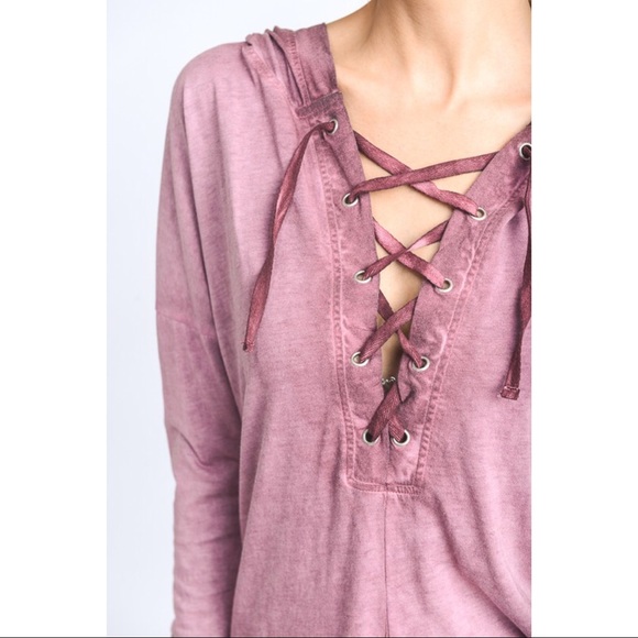 LAST 2 Smoky Berry Hoodie - Picture 4 of 4