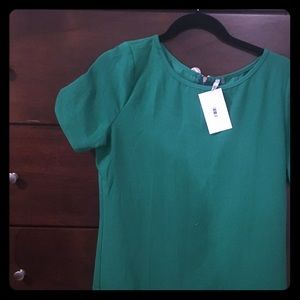 Green riff raff shift dress