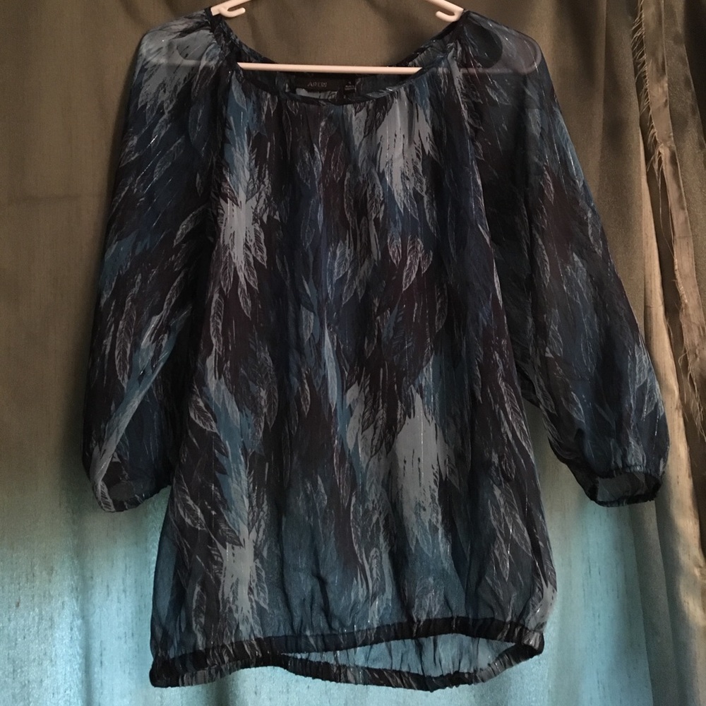 Feathered blouse