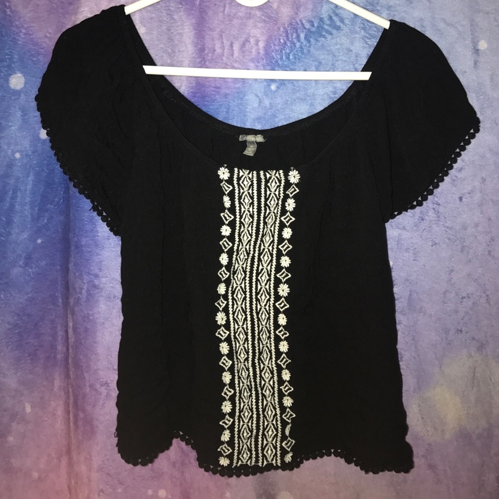 Bohemian off the shoulder top