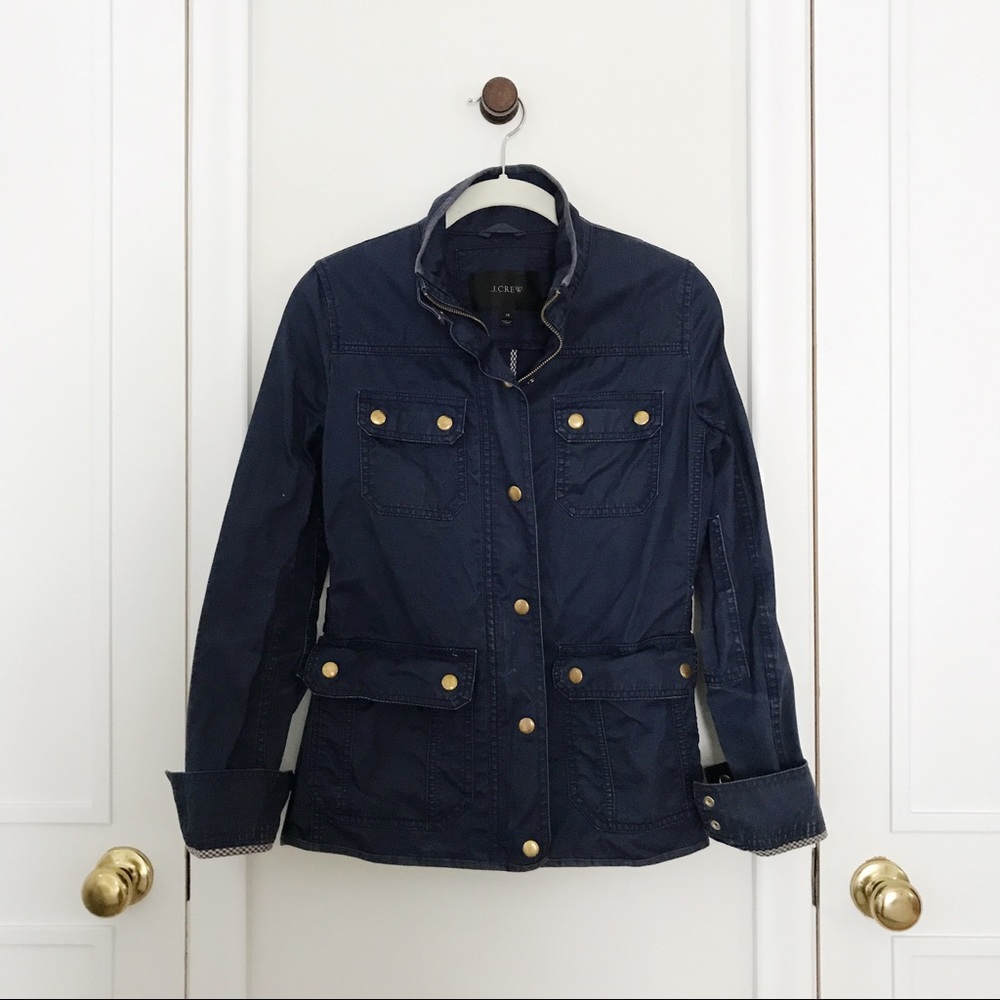 Navy J. CREW downtown field jacket