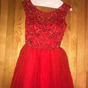 Red Authentic Sherri Hill Dress