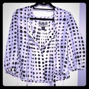BB Dakota polka dot blouse