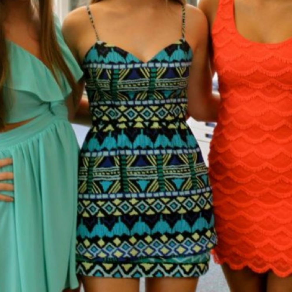 Bebe Print Dress