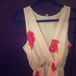 White floral lioness romper