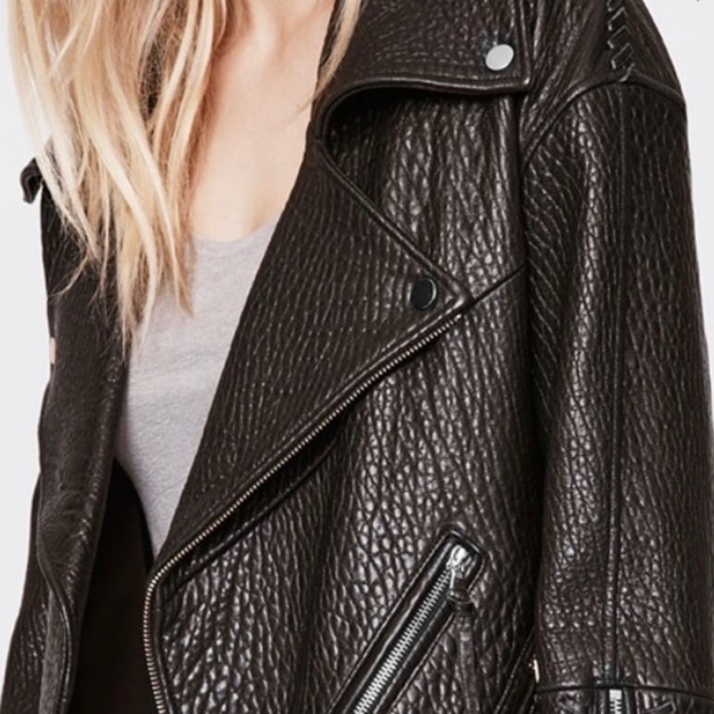 SOLD Rebecca Minkoff Brutus Moto Leather Black