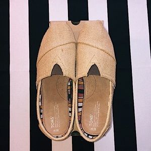 ▪️Beige Burlap Toms▪️