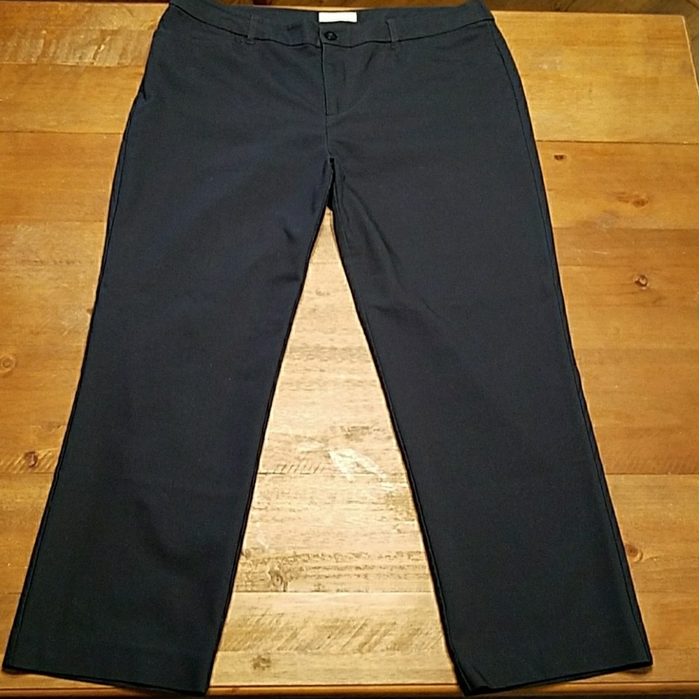 Christopher & Banks - Navy Slacks 16 Short