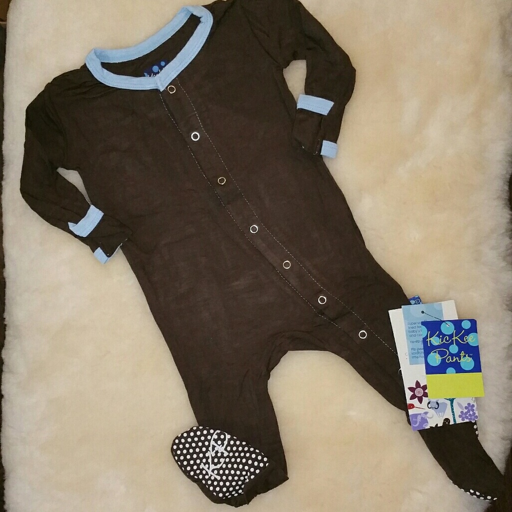 Kickee Pants Footie - Bark and Pond