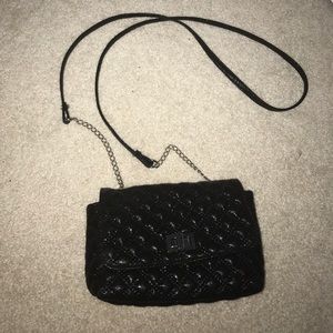 Sparkly Black Crossbody Purse